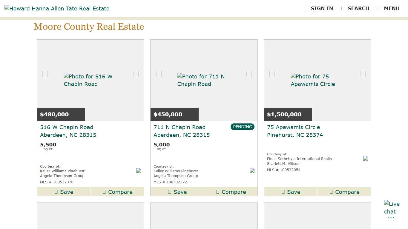 Moore County Real Estate | Homes for Sale Moore NC | Howard Hanna Allen Tate Real Estate